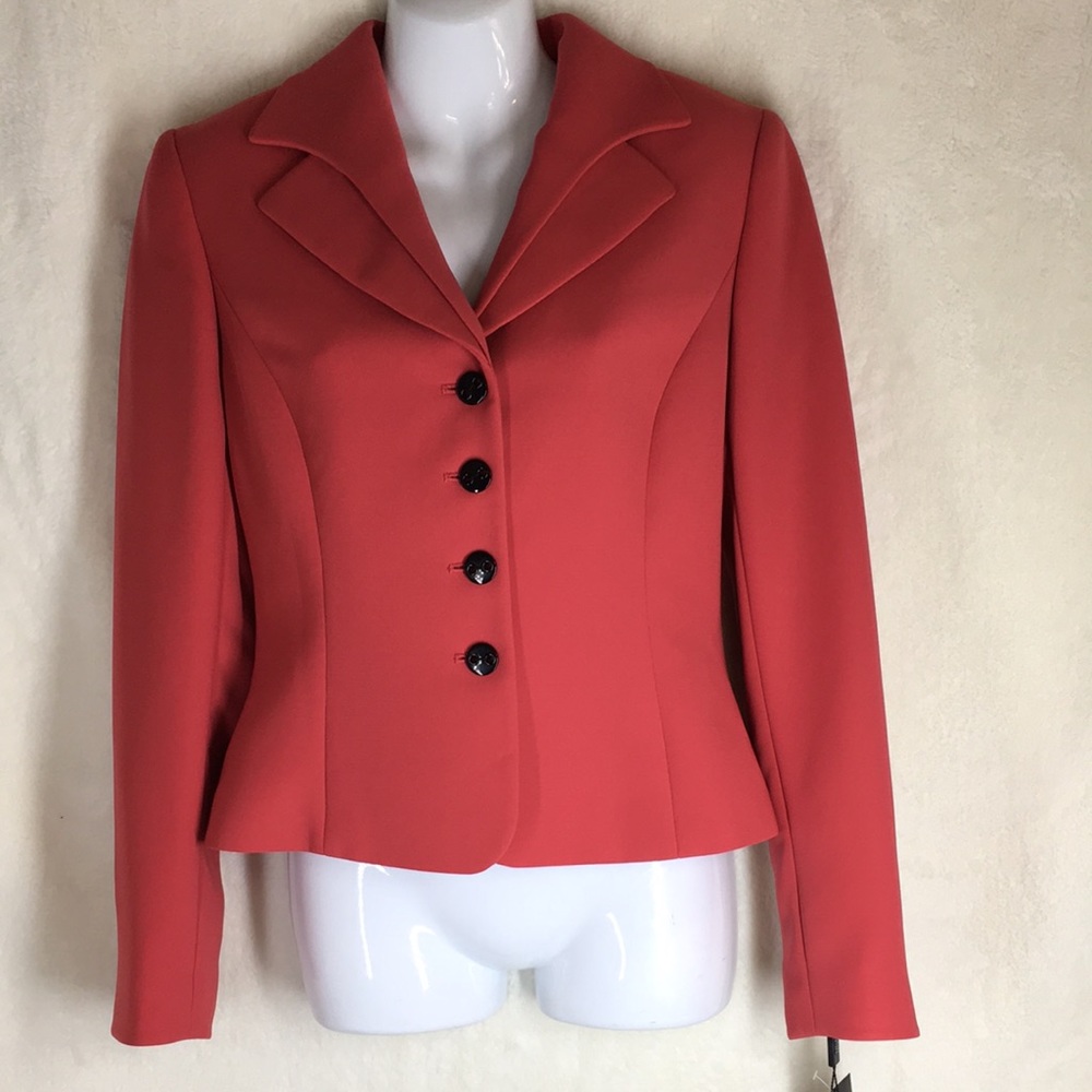 NWT Tahari 4 Coral Blazer $280